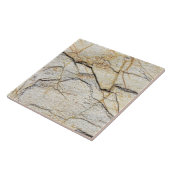 Brauner und schwarz getexturierter Stabstein Fliese (Seite)