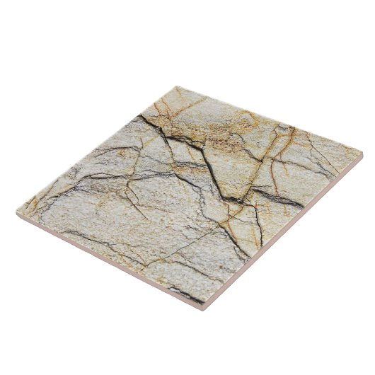 Brauner und schwarz getexturierter Stabstein Fliese (Seite)