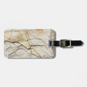 Brauner und schwarz getexturierter Stabstein Gepäckanhänger