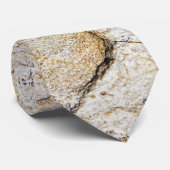 Brauner und schwarz getexturierter Stabstein Krawatte (Gerollt)