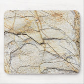 Brauner und schwarz getexturierter Stabstein Mousepad (Vorne)