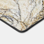 Brauner und schwarz getexturierter Stabstein Schreibtischunterlage (Ecke)