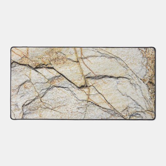 Brauner und schwarz getexturierter Stabstein Schreibtischunterlage (Vorderseite)