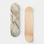 Brauner und schwarz getexturierter Stabstein Skateboard (Vorderseite)