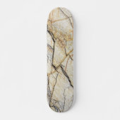 Brauner und schwarz getexturierter Stabstein Skateboard (Vorne)