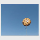 Brauner und schwarzer Ballon Geschenkpapier (Flach)