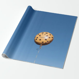 Brauner und schwarzer Ballon Geschenkpapier