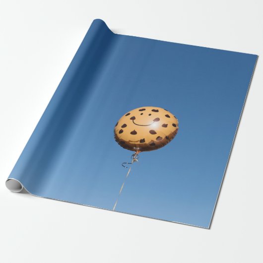 Brauner und schwarzer Ballon Geschenkpapier (Ungerollt)