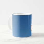 Brauner und schwarzer Ballon Kaffeetasse (Vorderseite Links)