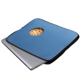 Brauner und schwarzer Ballon Laptopschutzhülle (Vorne Knopf)