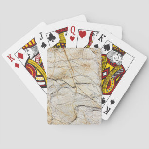 Brauner und schwarzer texturierter Marmorstein Spielkarten