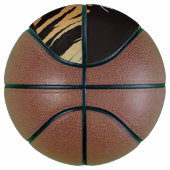 Brauner und schwarzer Tigerprint Basketball (Rechts)