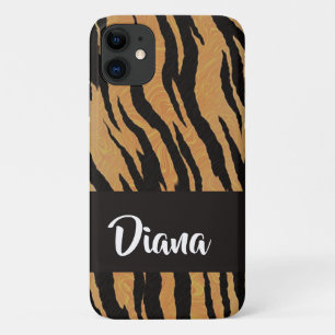 Brauner und schwarzer Tigerprint Case-Mate iPhone Hülle