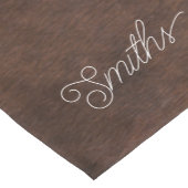 Brauner und weißer Cowhid Kurzer Tischläufer (Ecke)