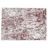 brauner und weißer Hintergrund mit grober Textur Große Geschenktüte (Rückseite)