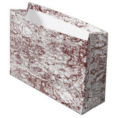 brauner und weißer Hintergrund mit grober Textur Große Geschenktüte (Vorderseite Schrägansicht)