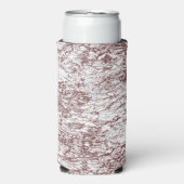 brauner und weißer Hintergrund mit grober Textur Selters Dosenkühler (Seltzer Vorderseite)