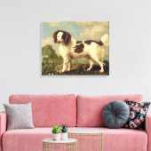 Brauner und weißer Norfolk oder Wasser Spaniel, 17 Leinwanddruck (Insitu (Wohnzimmer))