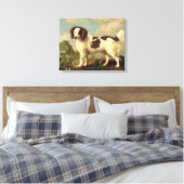 Brauner und weißer Norfolk oder Wasser Spaniel, 17 Leinwanddruck (Insitu (Schlafzimmer))