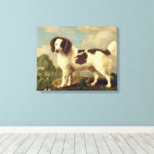 Brauner und weißer Norfolk oder Wasser Spaniel, 17 Leinwanddruck (Insitu (Holzboden))
