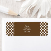 Brauner und weißer Polka-Dot (Insitu)