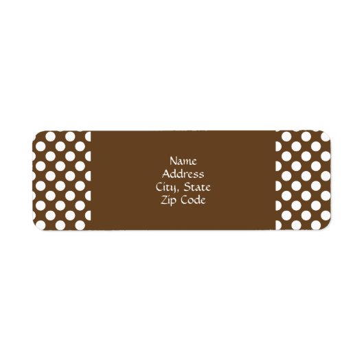 Brauner und weißer Polka-Dot (Vorne)