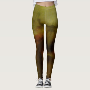 Brauner Unschärfe-Hintergrund Leggings