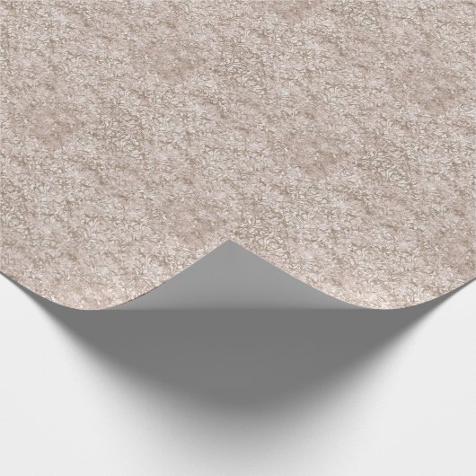 Brauner Verzierter Swirl Blühe AntiquitätenVintag Geschenkpapier (Ecke)