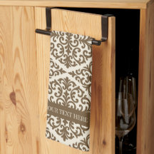 Brauner Vintage-Damask-Erbstück