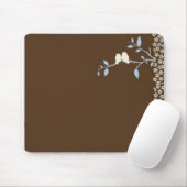 brauner Vogel Mousepad (Mit Mouse)