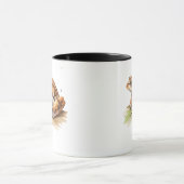 Brauner Wald Frosch Kaffeetasse Erdige Natur Kunst (Zentrum)