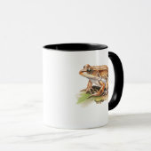 Brauner Wald Frosch Kaffeetasse Erdige Natur Kunst (VorderseiteRechts)