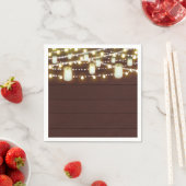 Brauner Wald und Streichellichter Land Rustikales Serviette (Beispiel)