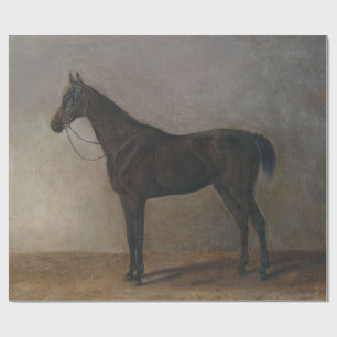 Brauner Wallach (Vintage-Tierkunst) Geschenkpapier