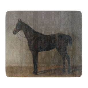 Brauner Wallach (Vintage-Tierkunst) Schneidebrett