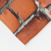 Brauner Wandstein Fleecedecke (Ecke)