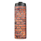 Brauner Wandstein Thermosbecher (Vorderseite)