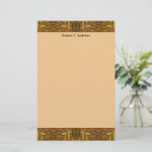 brauner Western Briefpapier (Stehend Vorderseite)