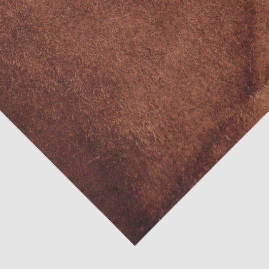 Brauner Wildleder mit Schnürpapier und Schnürpapie Seidenpapier (Detail)