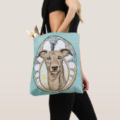 Brauner Windhund Tasche (Von Nahem)
