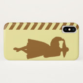 Brauner Zucker Creme Neutral Chevrons Mode Case-Mate iPhone Hülle (Rückseite (Horizontal))