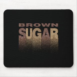 Brauner Zucker Melanin Afroamerikanische Schwarze Mousepad