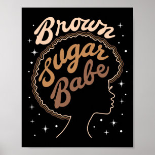 Brauner Zucker sei schwarze Geschichte Schwarze Fr Poster