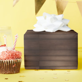 Braunes abstraktes Modekunstwerk mit Holzmaserung  Geschenkpapier