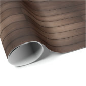 Braunes abstraktes Modekunstwerk mit Holzmaserung  Geschenkpapier (Rolleneckpunkt)