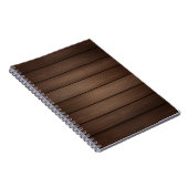 Braunes abstraktes Modekunstwerk mit Holzmaserung  Notizblock (Rechte Seite)