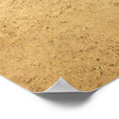 Braunes Alpaca-Tier Poster (Ecke)