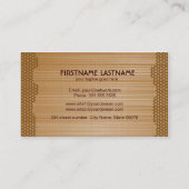 Braunes Aluminiummuster Visitenkarte (Rückseite)