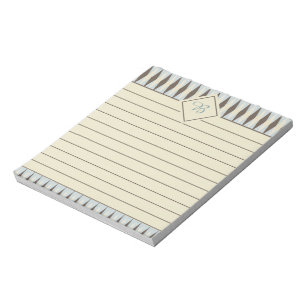 Braunes Argyle-Notizbuch Notizblock