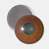 Braunes Auge Magnet (Vorderseite/Rückseite)